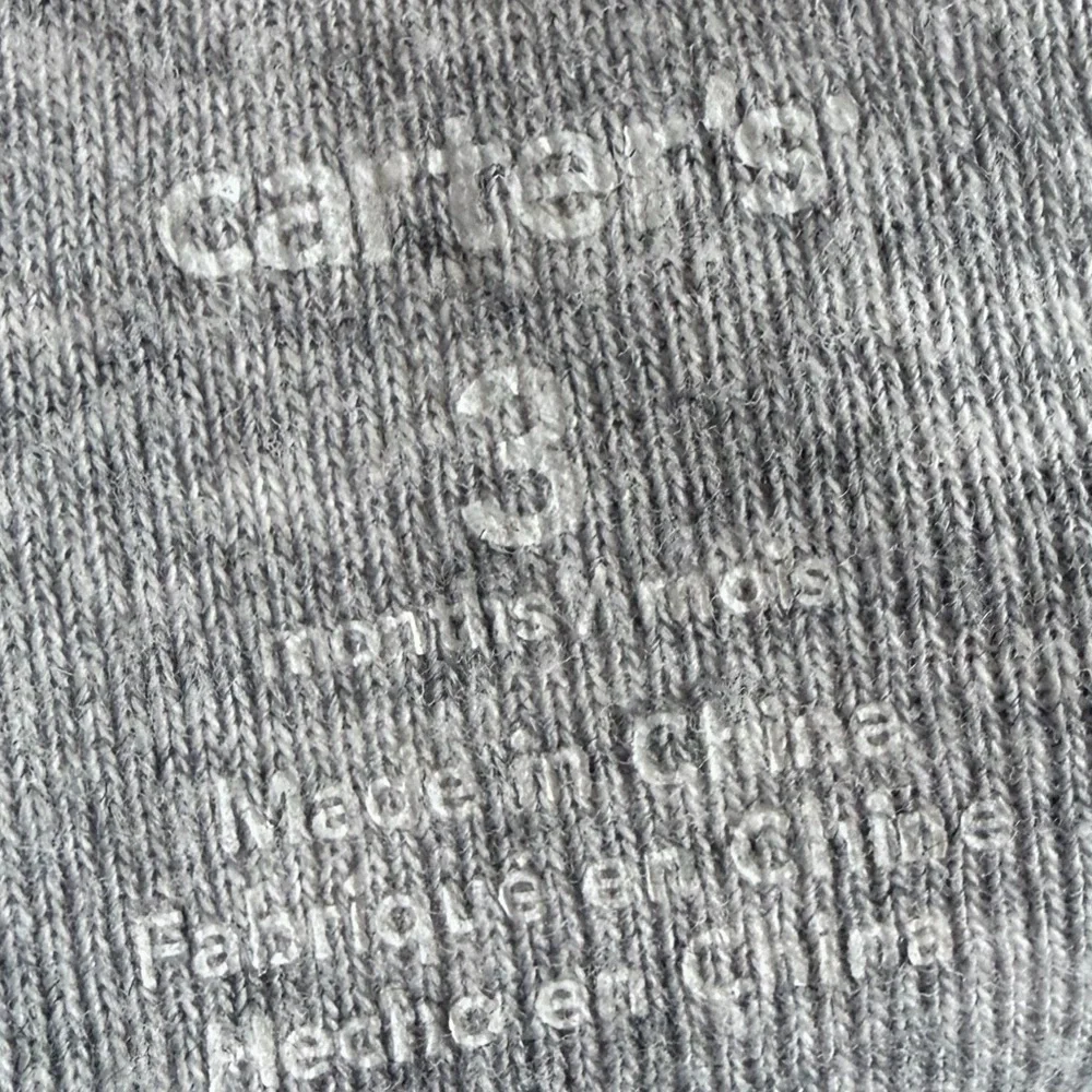Carters 3 Months Grey “Handsome like Daddy” Onesie Three Button‎ Snap